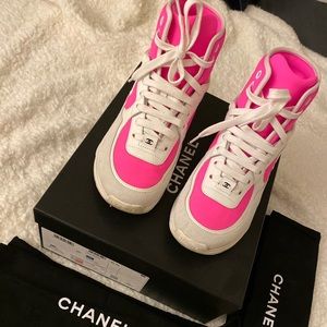 CHANEL Shoes - Authentic CHANEL Sneakers Hot Pink Size 36 CHANEL Shoes - Authentic CHANEL Sneakers Hot Pink Size 36